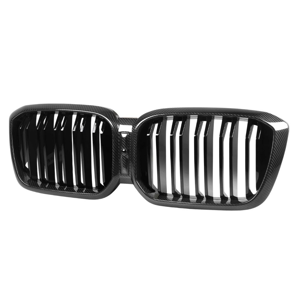 CT CARBON BMW G01/F97 X3/X3M & G02/F98 X4/X4M LCI 2022-2024 DOUBLE SLAT CARBON FIBRE GRILLE | SWISS HOMOLOGATED