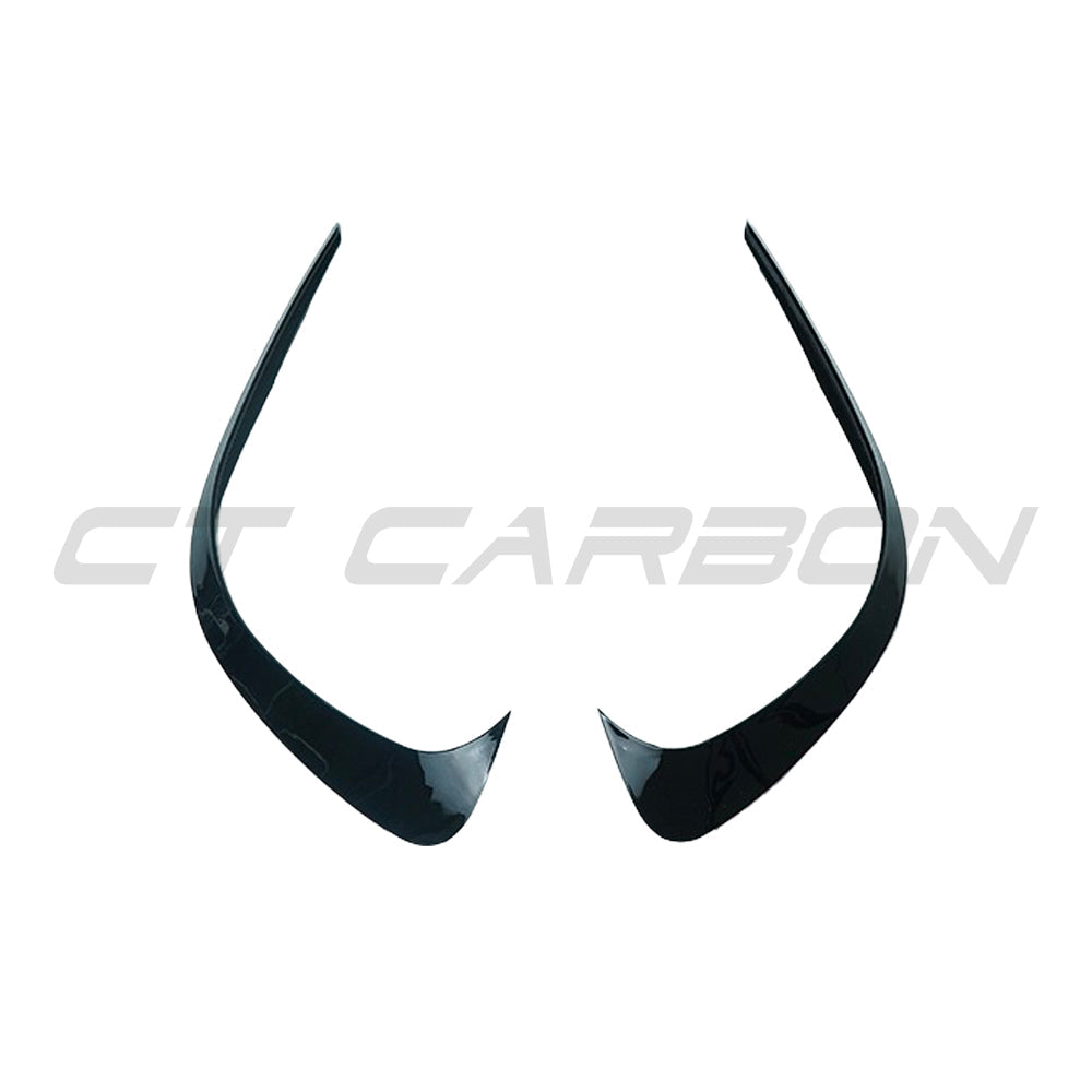 CT CARBON MERCEDES W206 2021+ C-CLASS GLOSS BLACK FRONT BUMPER CORNER TRIM | HOMOLOGATION IN PROCESS