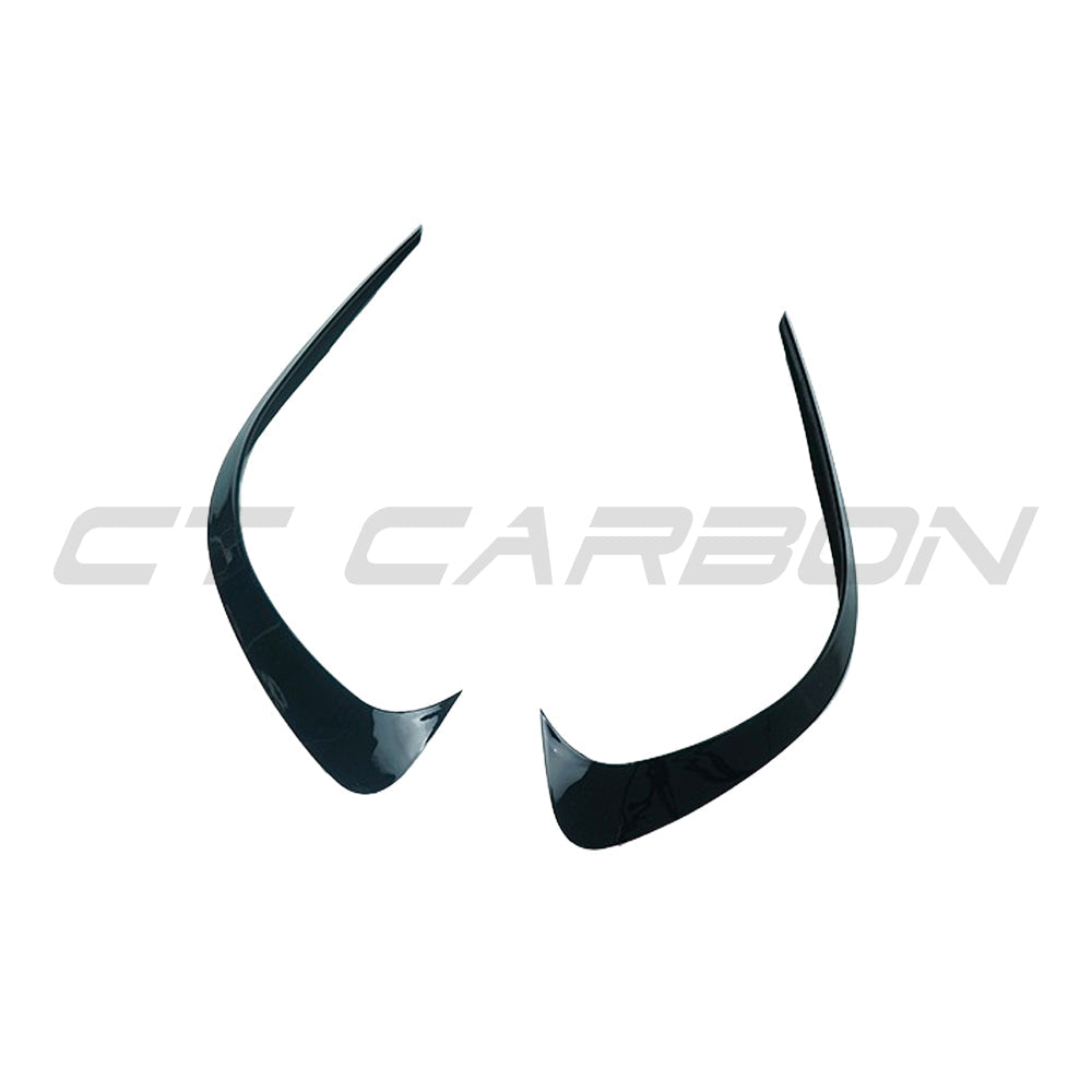 CT CARBON MERCEDES W206 2021+ C-CLASS GLOSS BLACK FRONT BUMPER CORNER TRIM | HOMOLOGATION IN PROCESS
