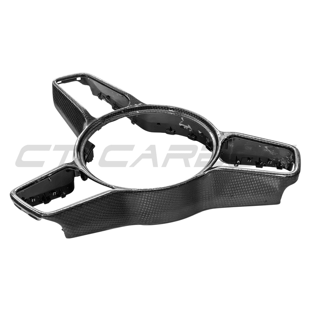 CT CARBON PORSCHE 911/CAYMAN/BOXSTER/CAYENNE/MACAN 2013+ STEERING WHEEL TRIM | NO HOMOLOGATION REQUIRED